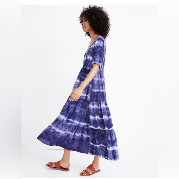 Madewell x Warm Tie-Dye Midi Dress XXS - Picture 3 of 6
